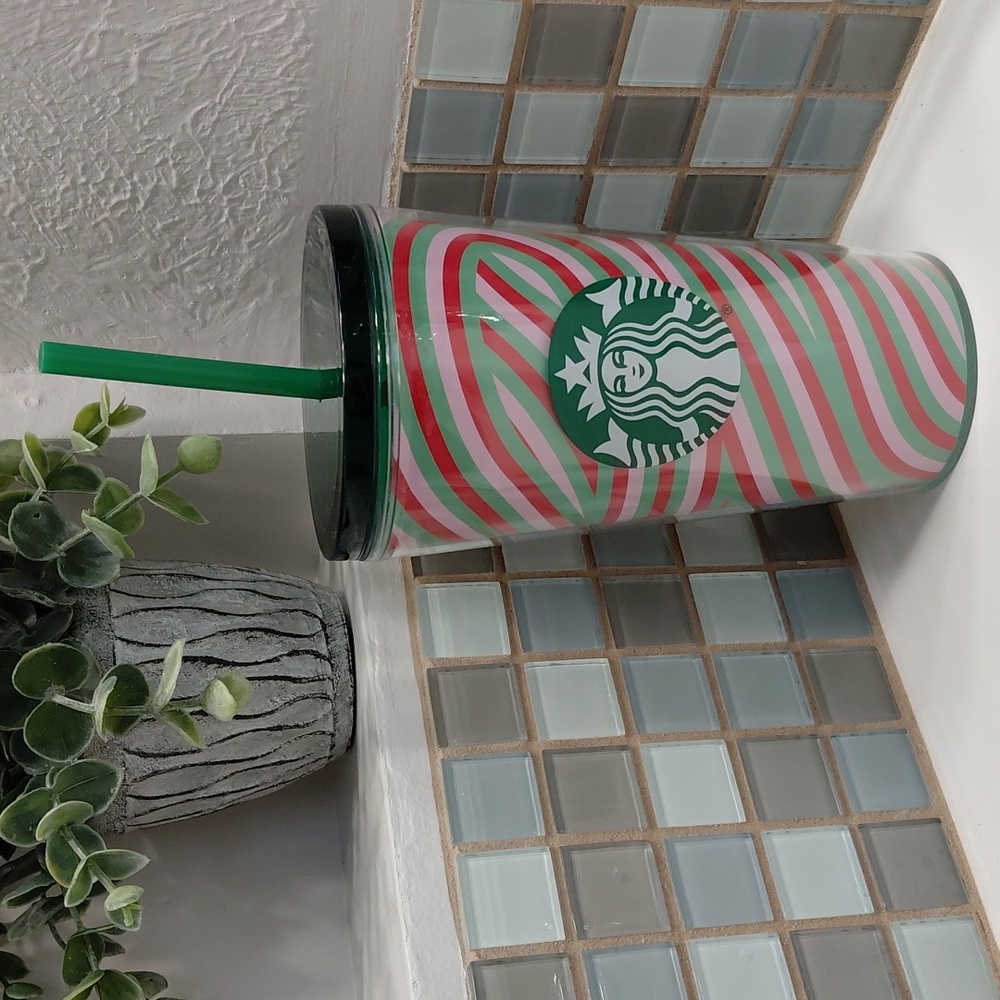 Starbucks Swirl Ribbon Cold Cup Tumbler
